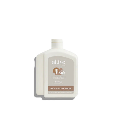 Al.ive Body - 650ML Baby Wash Refill | Calming Oatmeal Skin Care Al.ive Body Baby 