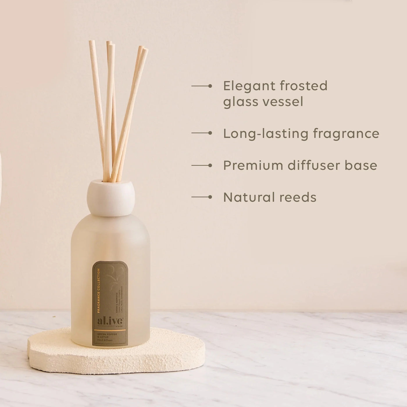 Al.ive Body - Reed Diffuser | Green Pepper & Lotus Diffuser Al.ive Body Baby 