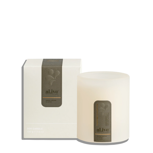 Al.ive Body - Soy Candle | Green Pepper & Lotus