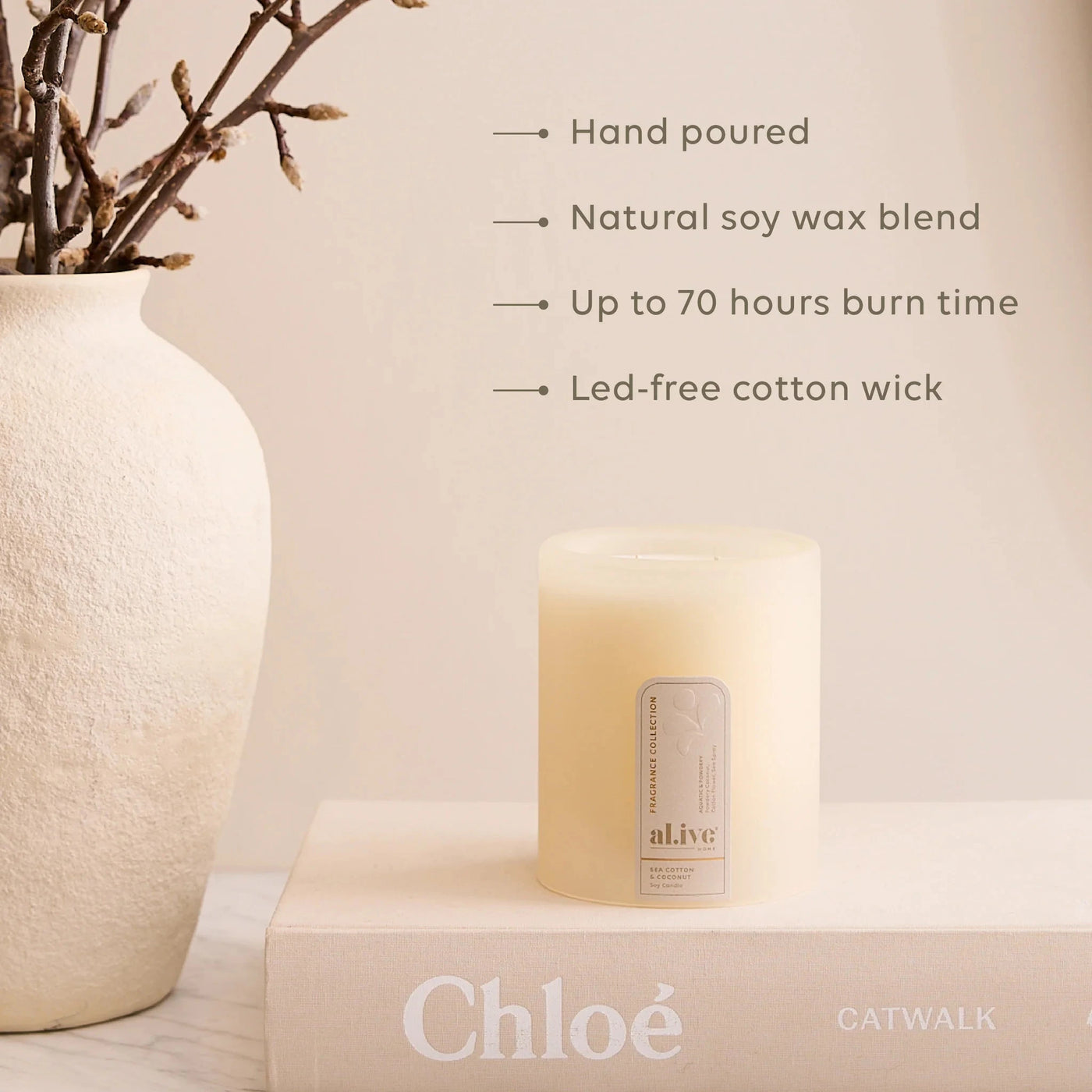 Al.ive Body - Soy Candle | Sea Cotton & Coconut Candle Al.ive Body Baby 