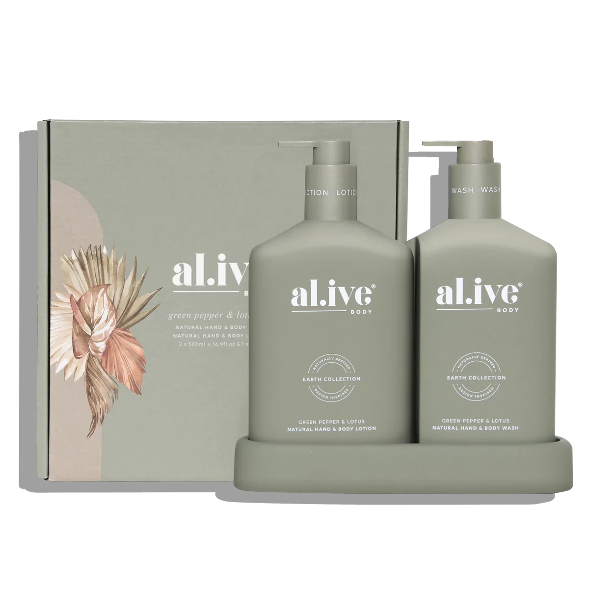 Al.ive Body Wash & Lotion Duo - Green Pepper & Lotus Homewares Al.ive Body Baby 
