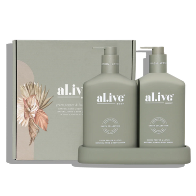 Al.ive Body Wash & Lotion Duo - Green Pepper & Lotus Homewares Al.ive Body Baby 