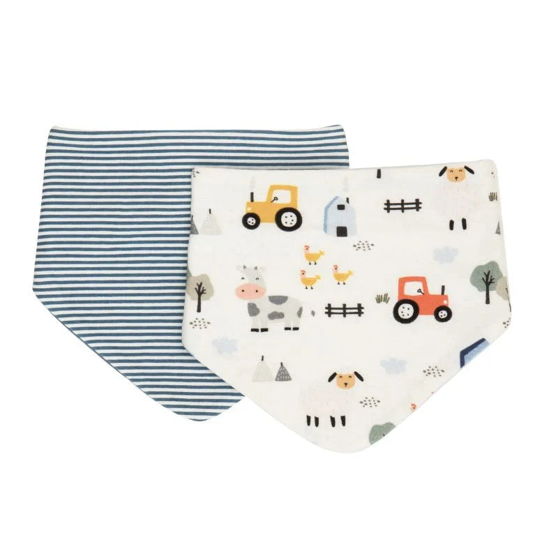 All 4 Ella - Bandana Bibs 2pk | Barnyard Bib All 4 Ella 