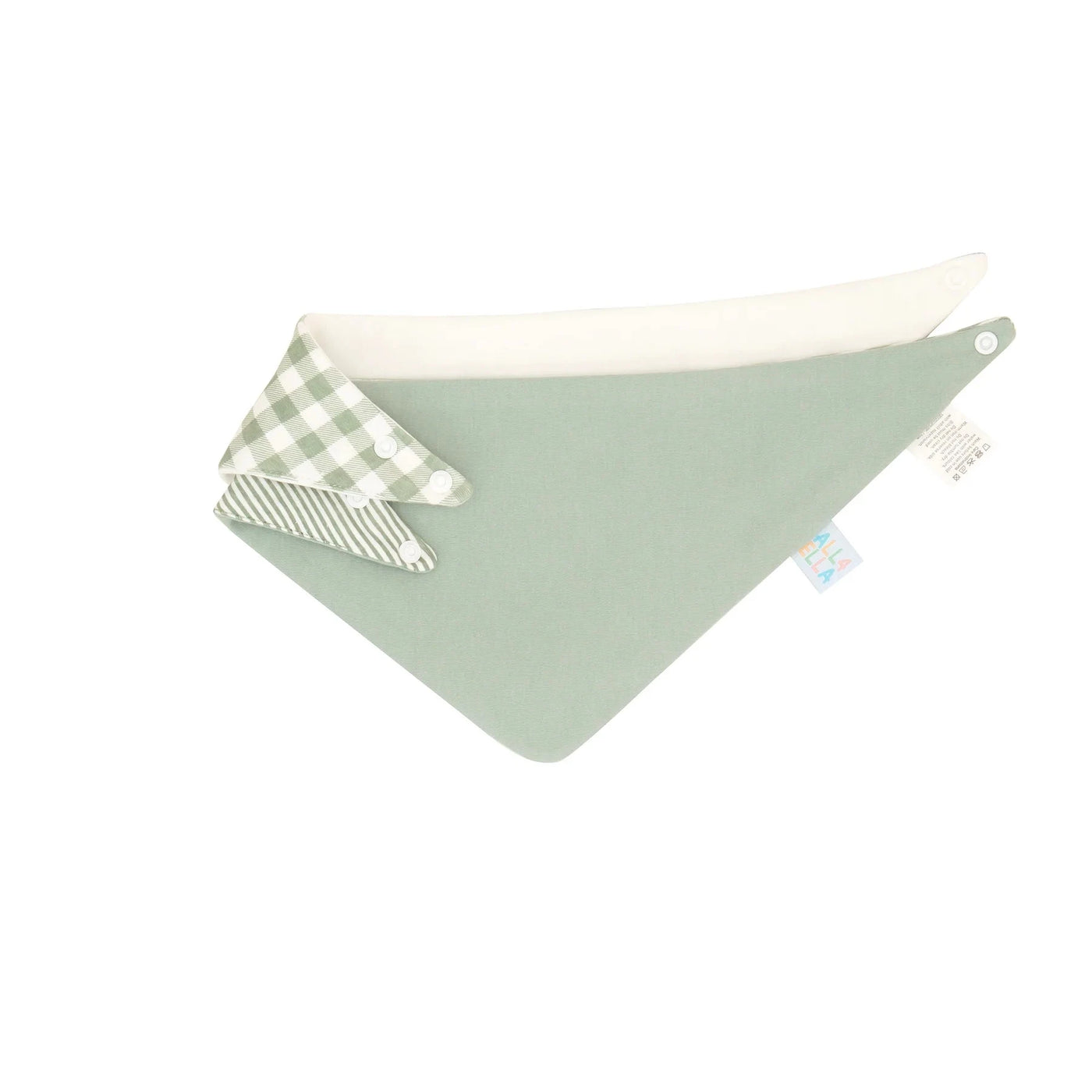 All 4 Ella - Bandana Bibs 2pk | Gingham Sage Bib All 4 Ella 