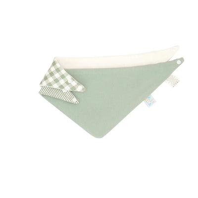 All 4 Ella - Bandana Bibs 2pk | Gingham Sage Bib All 4 Ella 