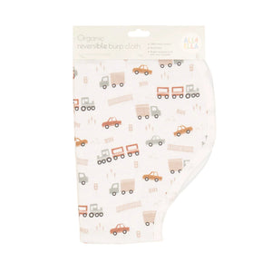 All 4 Ella - Organic Burp Cloth 2pk - Trucks