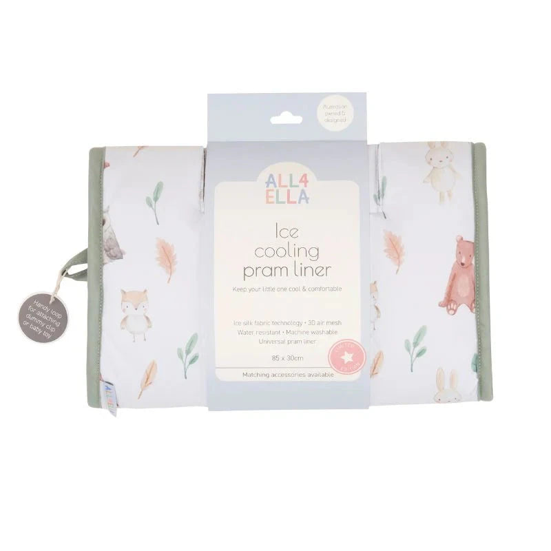 All 4 Ella - Ice Cooling Pram Liner | Forest Friends Pram Accessories All 4 Ella 