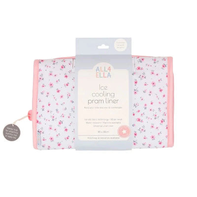 All 4 Ella - Ice Cooling Pram Liner | Pink Petals Pram Accessories All 4 Ella 
