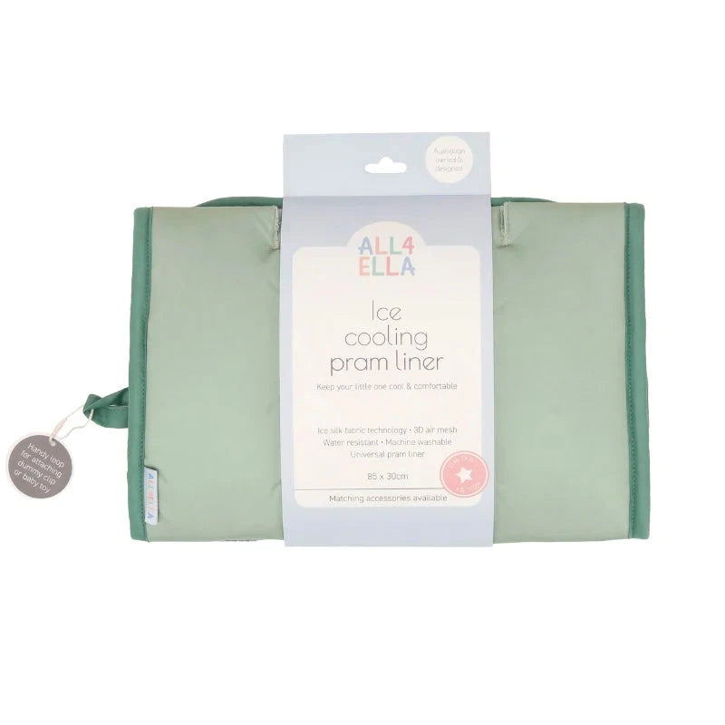 All 4 Ella - Ice Cooling Pram Liner | Sage Pram Accessories All 4 Ella 