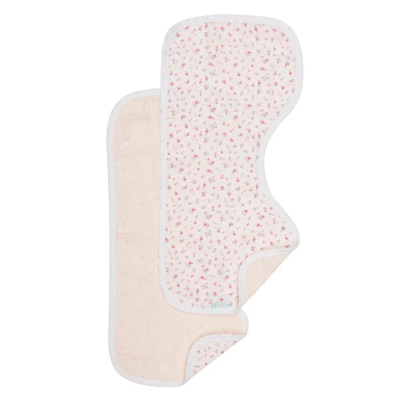 All 4 Ella - Organic Burp Cloth 2pk | Pink Petals Burp Cloth All 4 Ella 