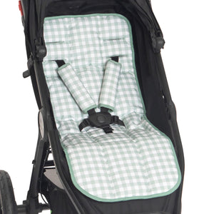 All 4 Ella - Reversible Pram Liner - Gingham Sage