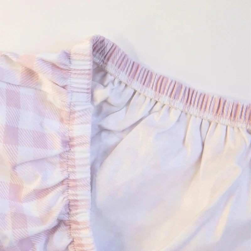 All 4 Ella - Waterproof Fitted Cot Sheet | Gingham Pink Cot Sheet All 4 Ella 
