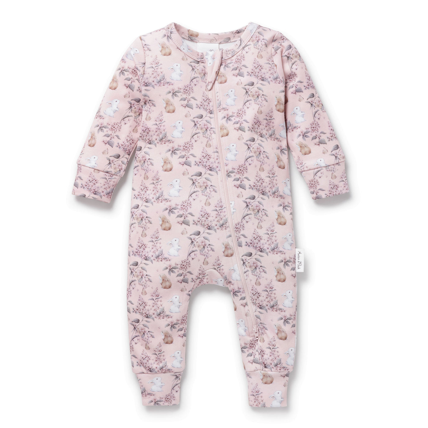 Aster & Oak - Bunny Friends Zip Romper Romper Aster & Oak 