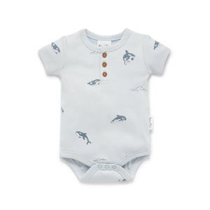 Aster & Oak - Orca AOP Henley Onesie