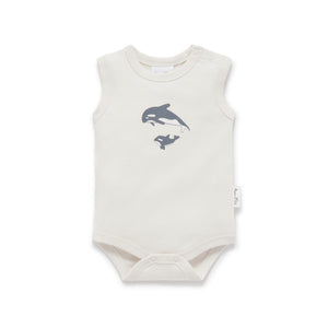 Aster & Oak - Orca Print Singlet Onesie