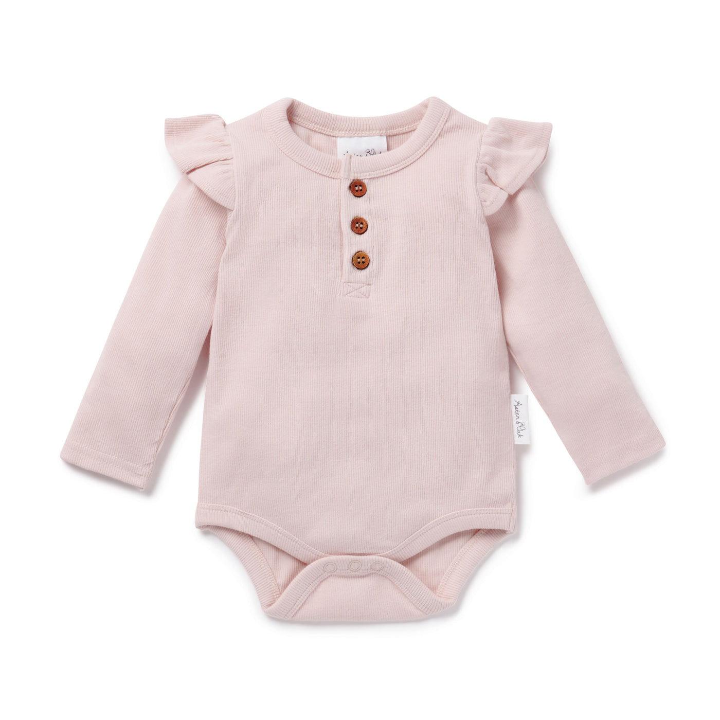 Aster & Oak - Pale Pink Rib Onesie Onesie Aster & Oak 