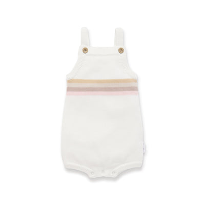 Aster & Oak Pink Rainbow Knit Romper Romper Aster & Oak 