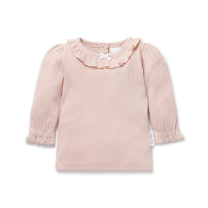 Aster & Oak - Rose Blush Rib LS Top