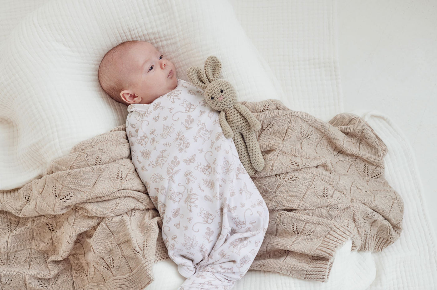 Aster & Oak - Woodland Mouse Baby Wrap Muslin Wrap Aster & Oak 