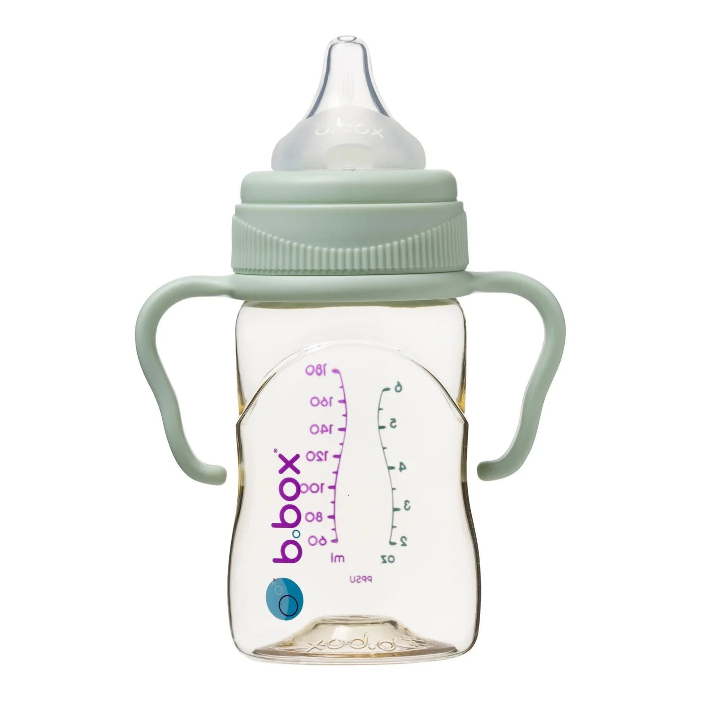 b.box Baby Bottle Handles - Sage Mealtime b.box 