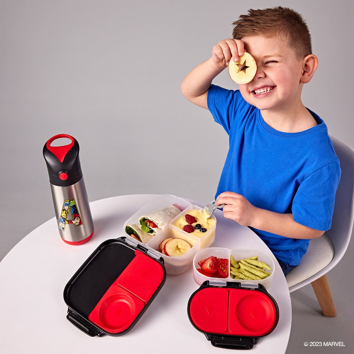 b.box Insulated Drink Bottle - Marvel Avengers 500ml Mealtime b.box 