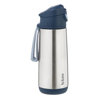 b.box Insulated Sport Spout Bottle - Midnight Mealtime b.box 