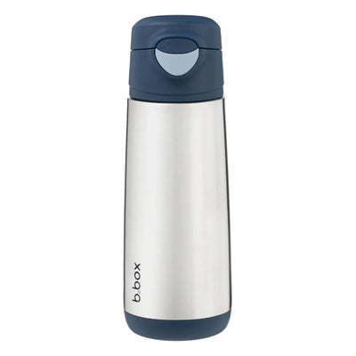 b.box Insulated Sport Spout Bottle - Midnight Mealtime b.box 