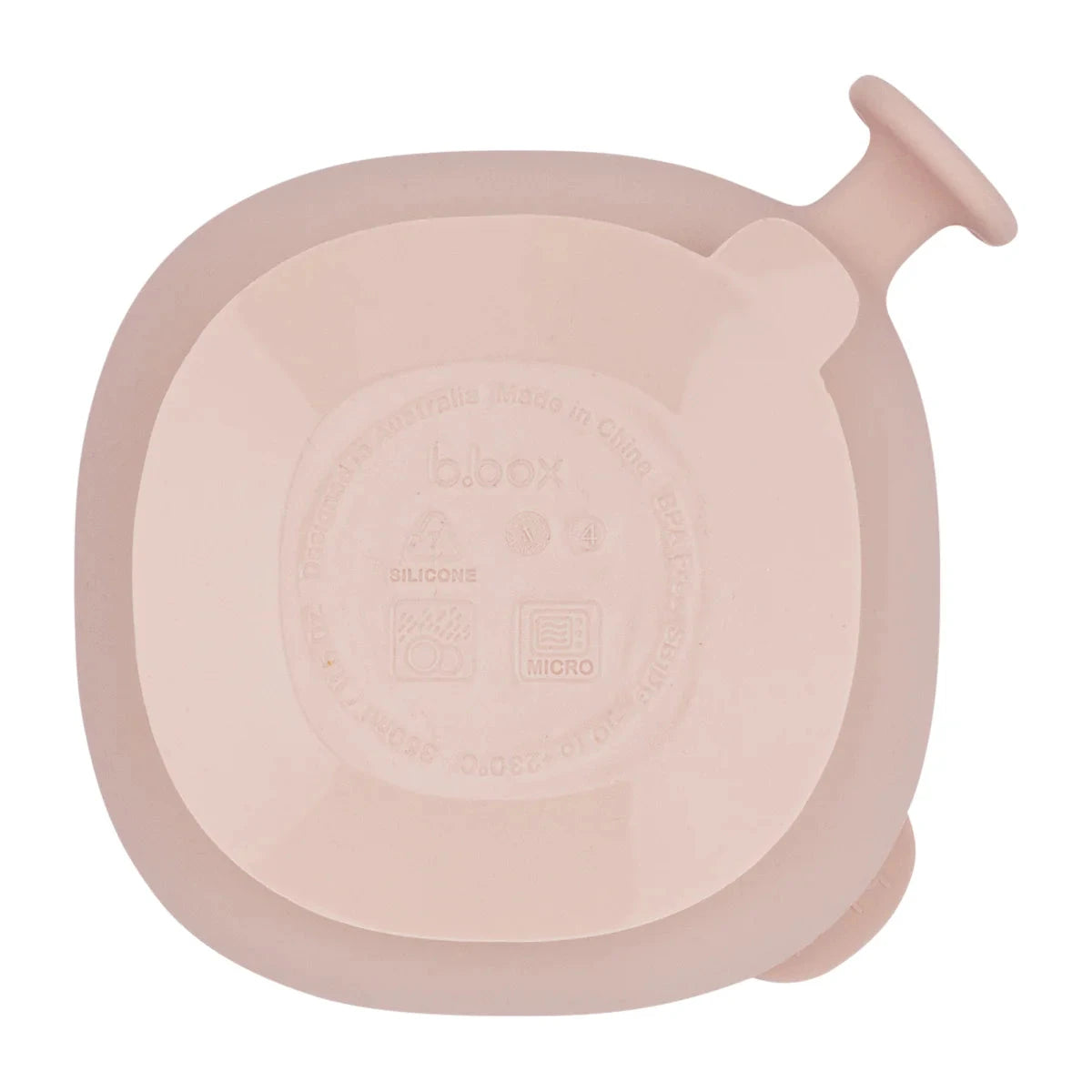 b.box Silicone Bowl + Lid - Blush Mealtime b.box 