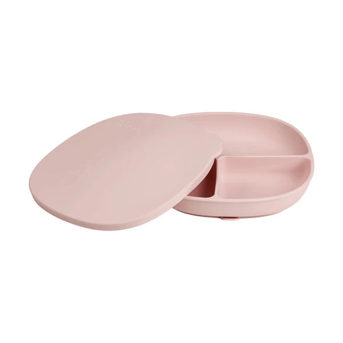 b.box - Silicone Plate + Lid | Blush