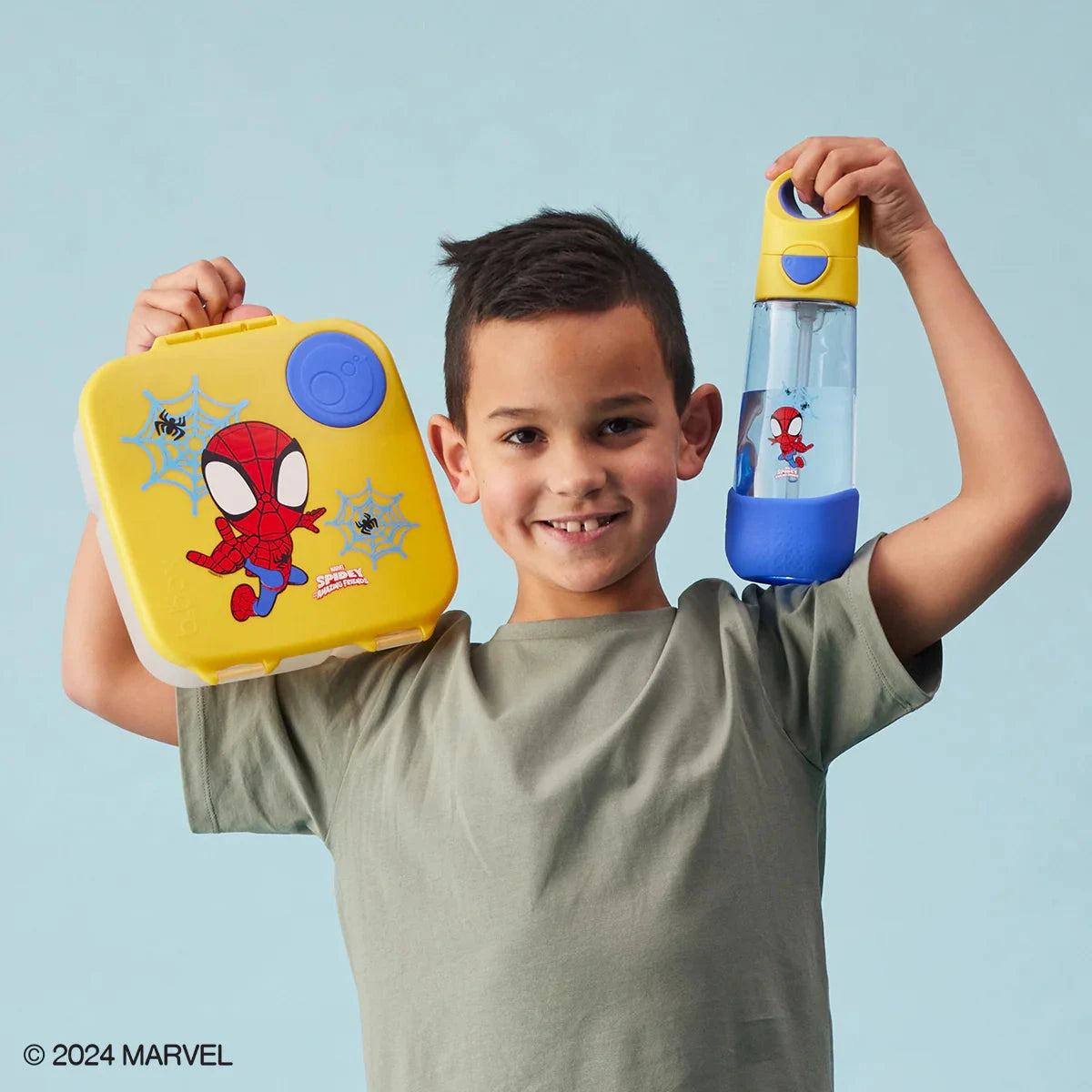 b.box Tritan Drink Bottle - Marvel Spidey 600ml Mealtime b.box 