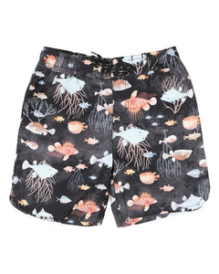 Bebe - Aiden Black Print Boardshorts