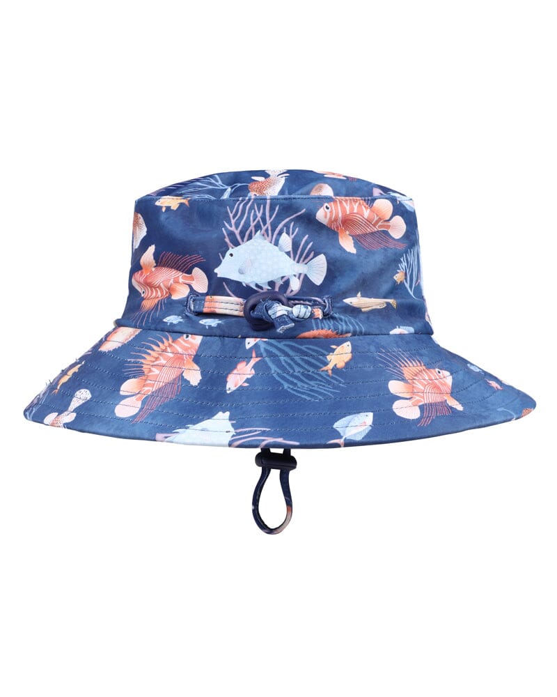 Bebe - Aiden Blue Print Sunhat Swim Hats Bebe 