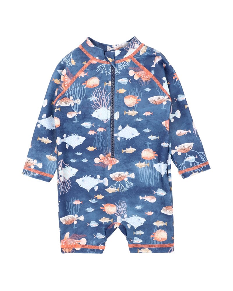 Bebe - Aiden Print LS Rash Suit One-Piece Swimsuit Bebe 