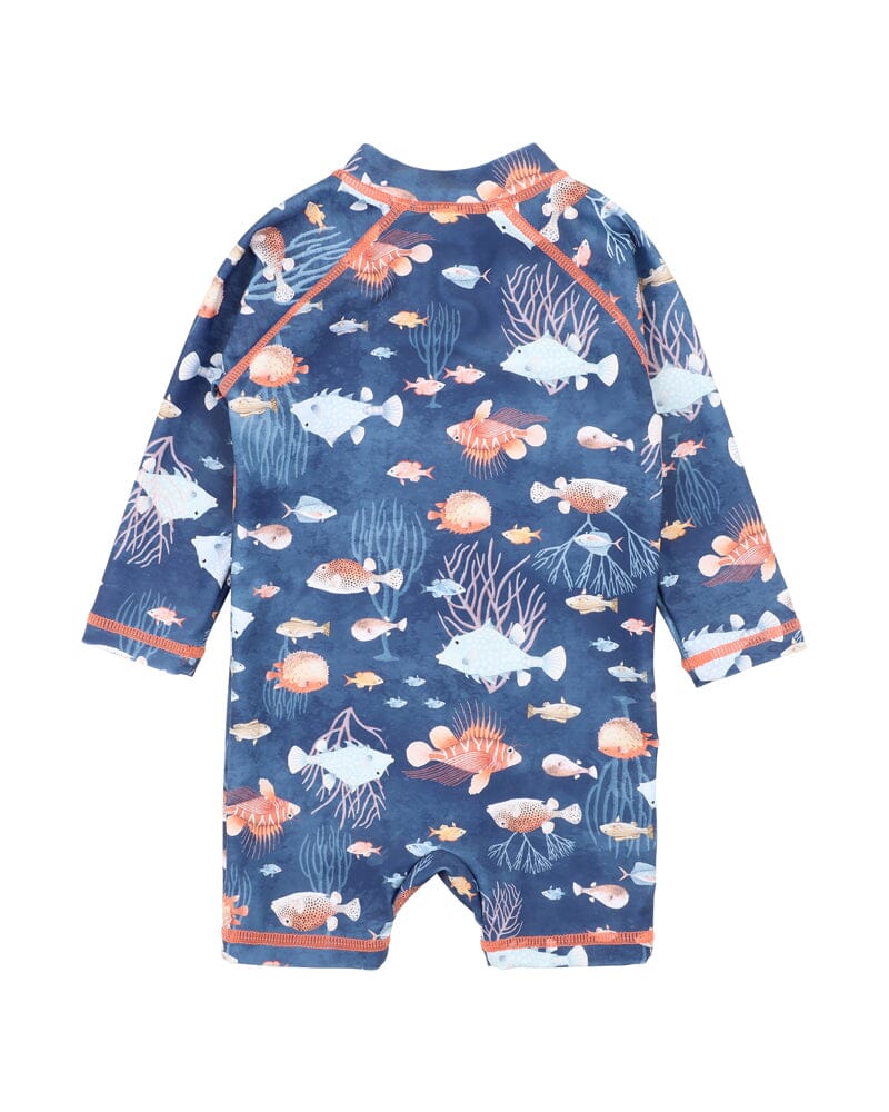 Bebe - Aiden Print LS Rash Suit One-Piece Swimsuit Bebe 