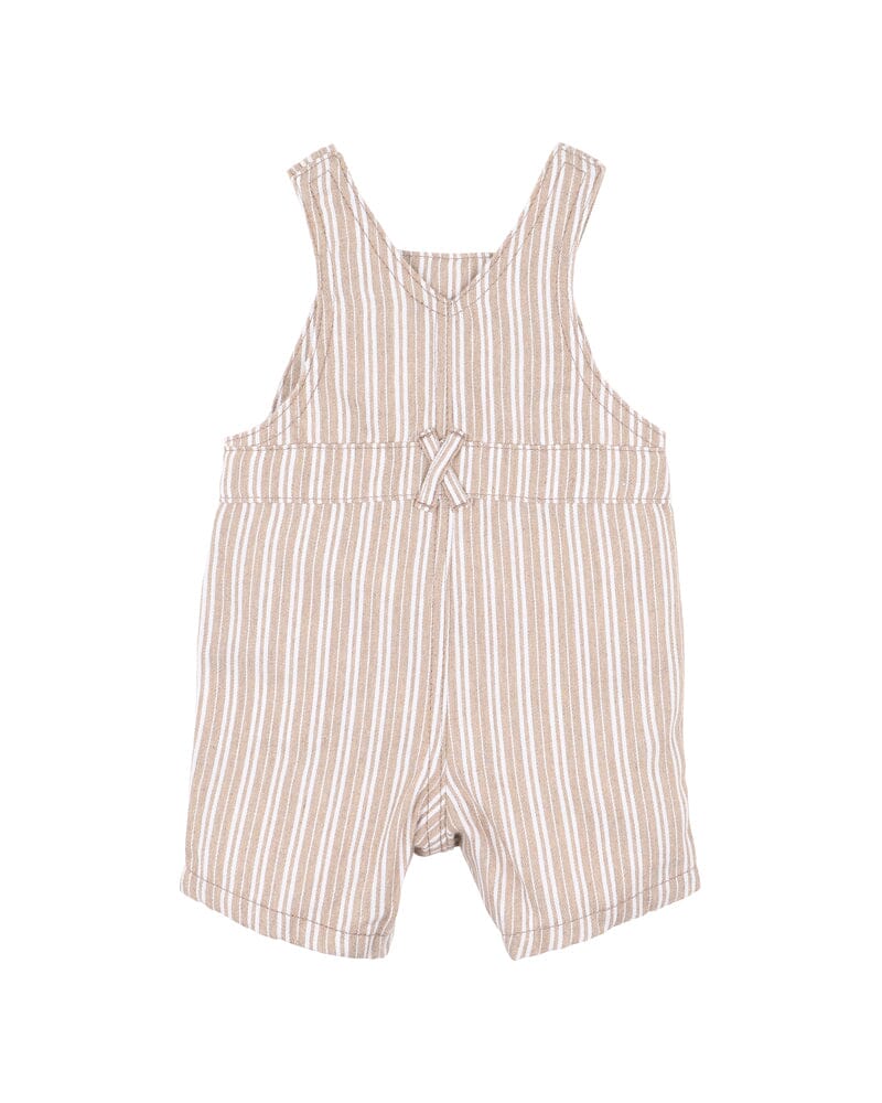 Bebe - Beige Stripe Overalls Overalls Bebe 