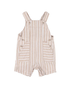 Bebe - Beige Stripe Overalls