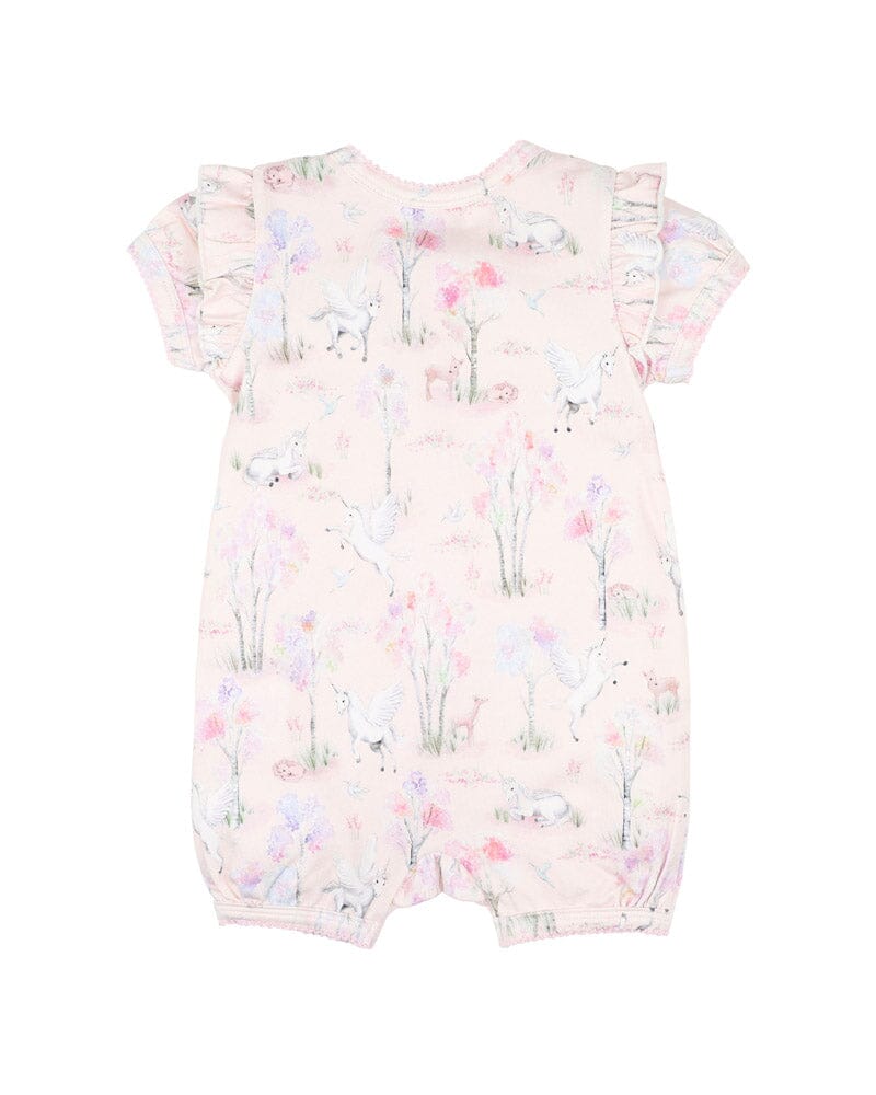 Bebe - Florence Print SS Zip Romper Romper Bebe 