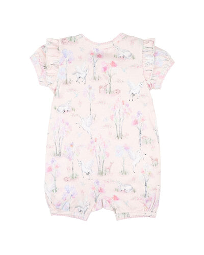 Bebe - Florence Print SS Zip Romper Romper Bebe 