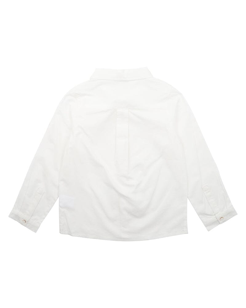 Bebe Liam Shirt - Ivory Long Sleeve Shirt Bebe 