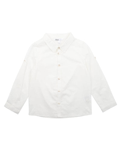 Bebe Liam Shirt - Ivory Long Sleeve Shirt Bebe 