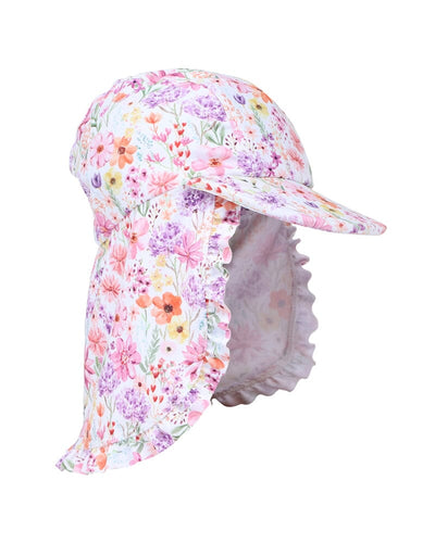 Bebe - Nadia Print Legionnaire Hat Swim Hats Bebe 