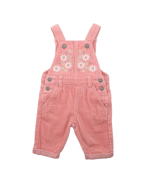 Bebe - Thea Embroidered Baby Cord Overall Pink