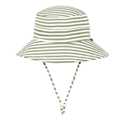 Bedhead - Classic Bucket Sun Hat - Khaki Stripe Hats Bedhead 