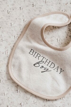 Bencer & Hazelnut Bib - Birthday Boy Bib Bencer & Hazelnut 