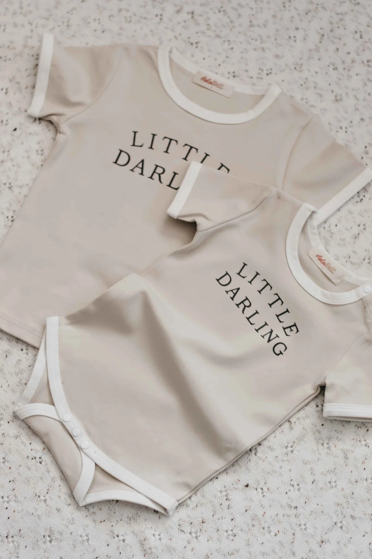 Bencer & Hazelnut Bodysuit - Little Darling Beige Bodysuit Bencer & Hazelnut 