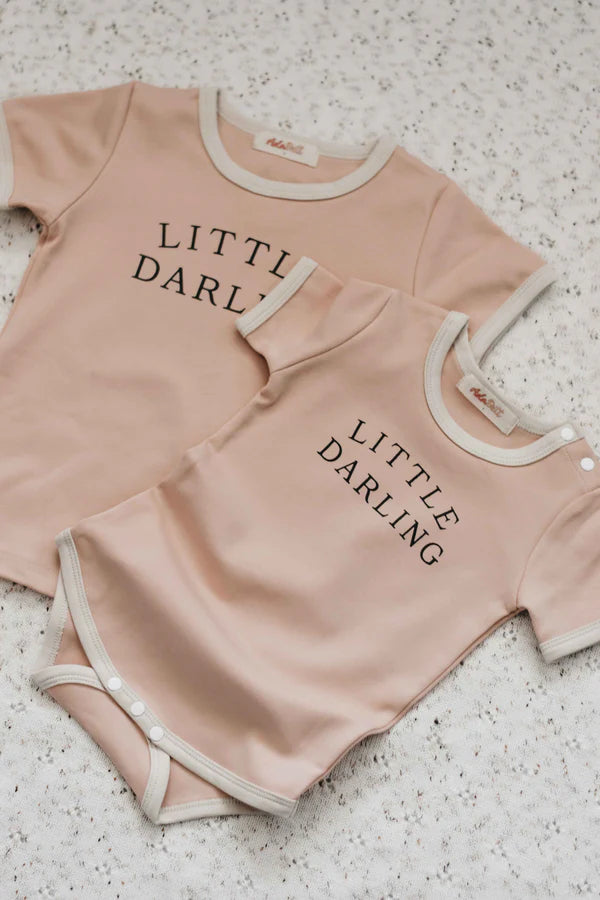 Bencer & Hazelnut Bodysuit - Little Darling Pink Bodysuit Bencer & Hazelnut 