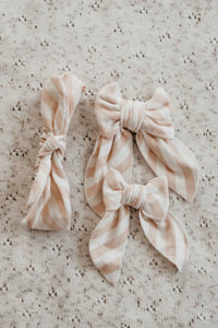 Bencer & Hazelnut - Bows | Peach Stripes