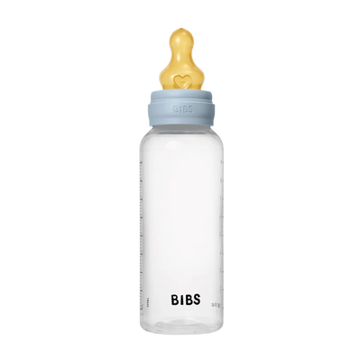 BIBS Dummies - Baby Bottle 270ml Latex | Baby Blue Mealtime BIBS Dummies 