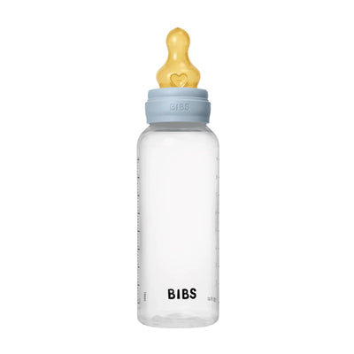 BIBS Dummies - Baby Bottle 270ml Latex | Baby Blue Mealtime BIBS Dummies 