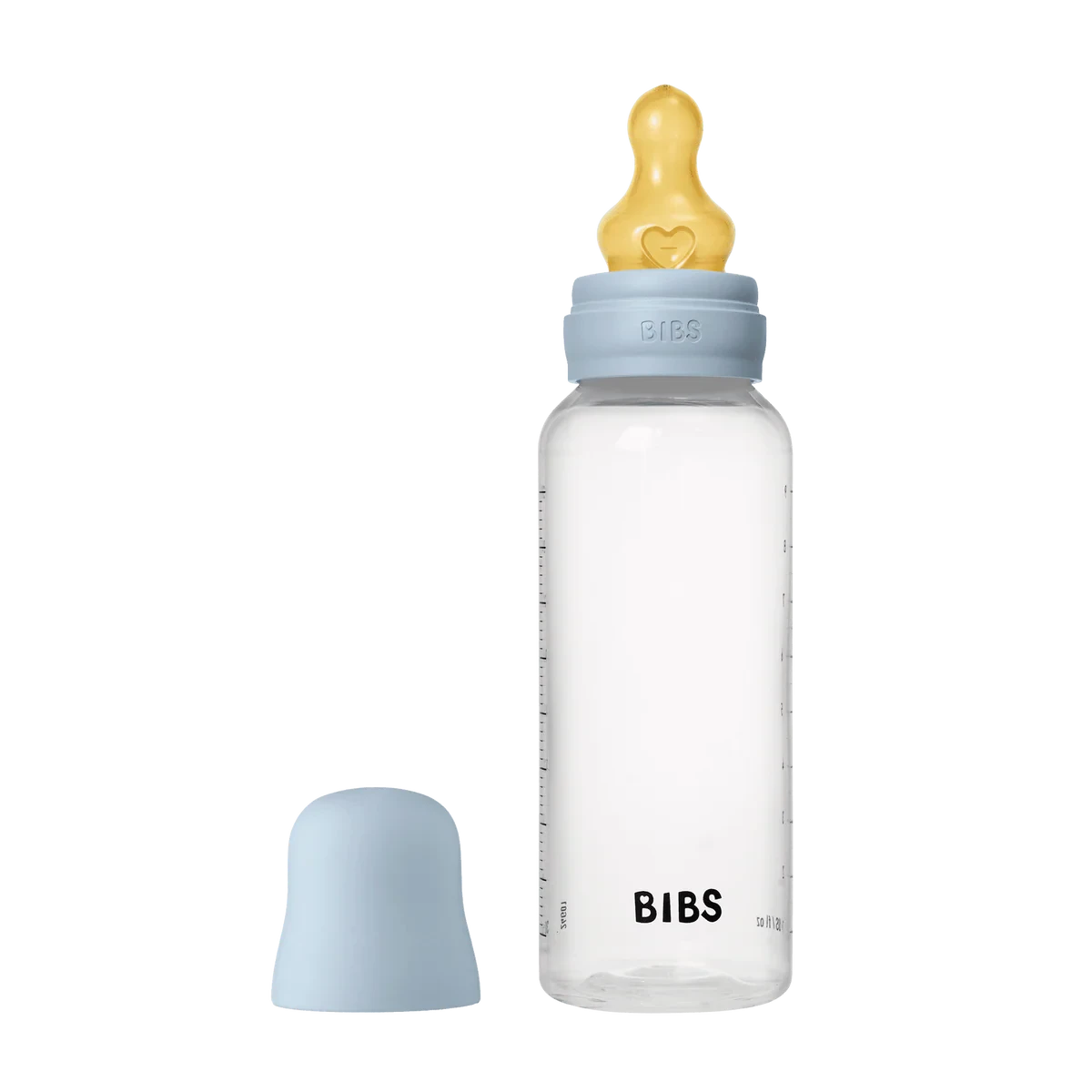 BIBS Dummies - Baby Bottle 270ml Latex | Baby Blue Mealtime BIBS Dummies 
